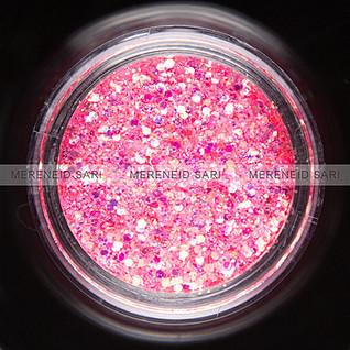 Glitter - Hexi-mixed sizes - Shining Pink - 3g
