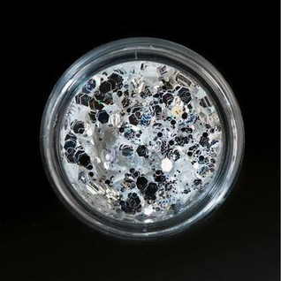Glitter Powder Hexa-Mix - Galaxy Silver - 2,5g
