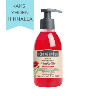 Perinteinen Marseille Saippua - Poppy - 300ml
