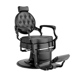 Barber chair BUZZ BLACK black