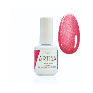 Gel Polish - ARTISA - Glam Neon Coral