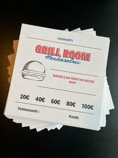 Grill Room lahjakortti