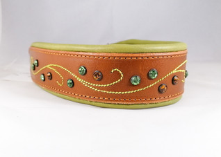 Puolikiristävä nahkapanta, 39 cm