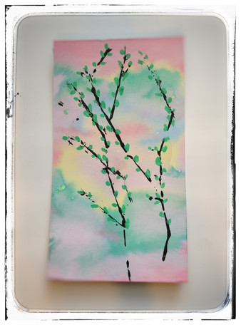 Kuluneet tussit taulunpohjiksi