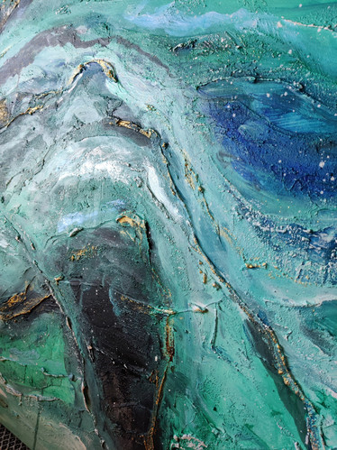 Abstrakti maalaus 'The beauty of the sea' 116*89cm