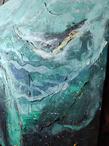 Abstrakti maalaus 'The beauty of the sea' 116*89cm