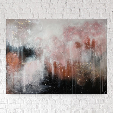 Abstrakti maalaus 'The magic of midsummer' 116*89xcm