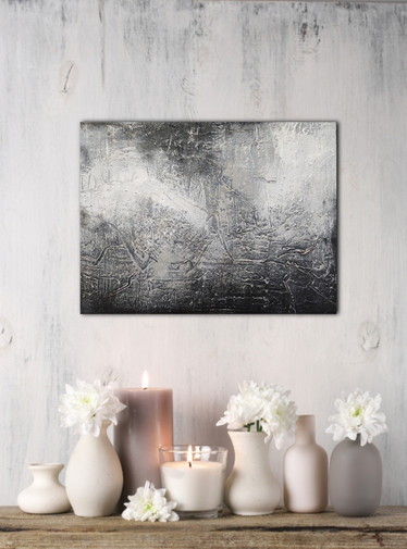 Abstrakti maalaus 'flash of light I&II' 40*30cm