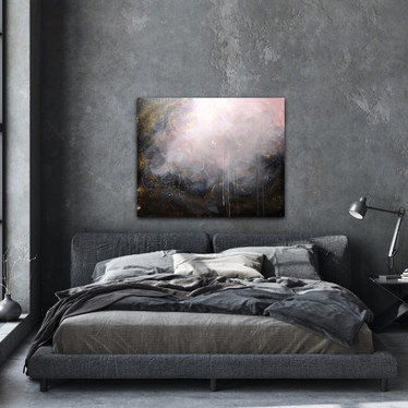 Abstrakti maalaus 'Hidden dreams' 100*81cm