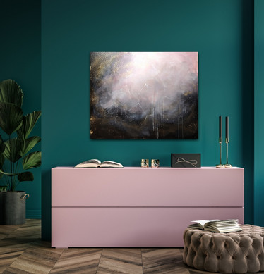Abstrakti maalaus 'Hidden dreams' 100*81cm