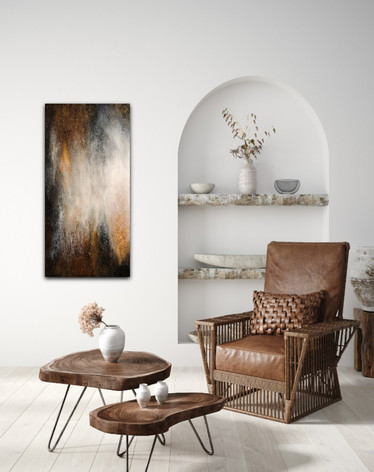Abstrakti maalaus 'a dreamy moment' 100*50cm