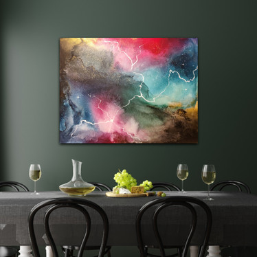 Abstrakti maalaus 'before I fall asleep ' 116*89cm