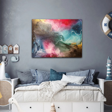 Abstrakti maalaus 'before I fall asleep ' 116*89cm