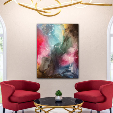 Abstrakti maalaus 'before I fall asleep ' 116*89cm