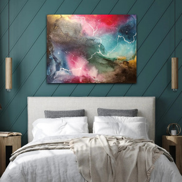 Abstrakti maalaus 'before I fall asleep ' 116*89cm