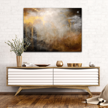 Abstrakti maalaus 'follow your star' 116*89cm