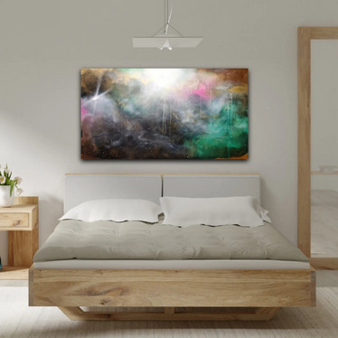 Abstrakti maalaus 'the power of light' 135*75cm