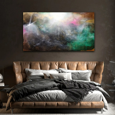Abstrakti maalaus 'the power of light' 135*75cm