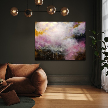 Abstrakti maalaus 'anna unelmien johdattaa' 116*89cm