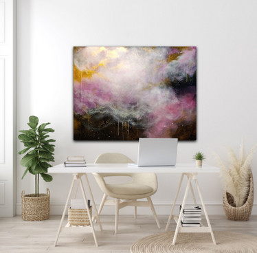 Abstrakti maalaus 'anna unelmien johdattaa' 116*89cm