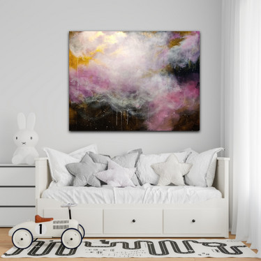 Abstrakti maalaus 'anna unelmien johdattaa' 116*89cm