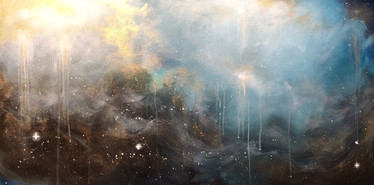 Abstrakti maalaus 'infinite love' 100*50cm