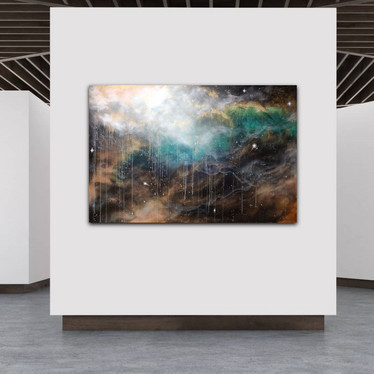 Abstrakti maalaus 'sinä riität' 150*100cm'