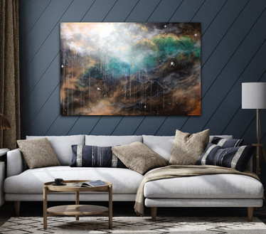 Abstrakti maalaus 'sinä riität' 150*100cm'