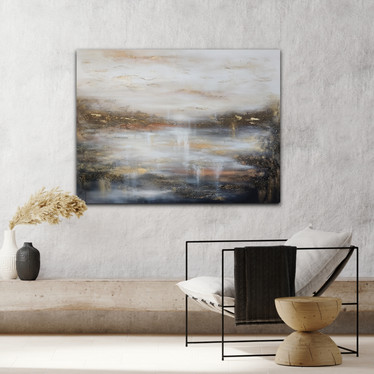 Abstrakti maalaus 'tunne hiljaisuus' 116*89cm