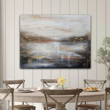 Abstrakti maalaus 'tunne hiljaisuus' 116*89cm