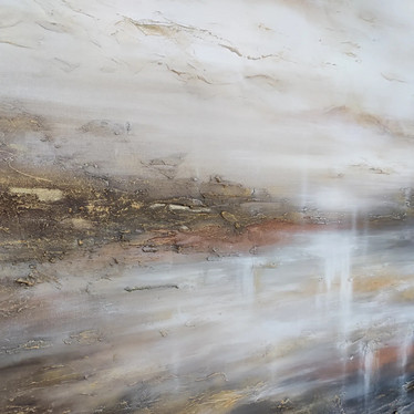 Abstrakti maalaus 'tunne hiljaisuus' 116*89cm