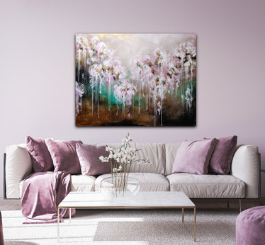 Taidemaalaus 'flower dreams' 116*89cm