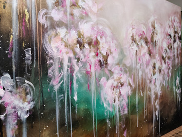 Taidemaalaus 'flower dreams' 116*89cm