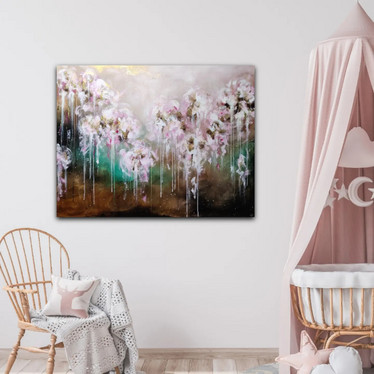 Taidemaalaus 'flower dreams' 116*89cm