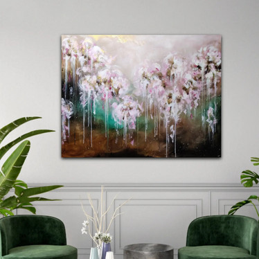 Taidemaalaus 'flower dreams' 116*89cm