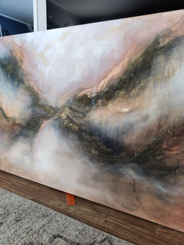 Abstrakti maalaus 'freedom to live' 150*100cm