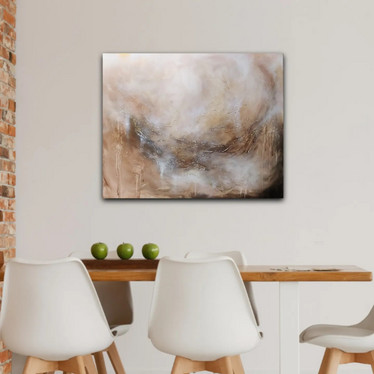 Abstrakti maalaus 'kultaisiin muistoihin' 100*81cm