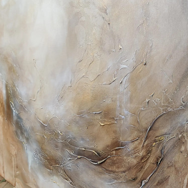 Abstrakti maalaus 'kultaisiin muistoihin' 100*81cm