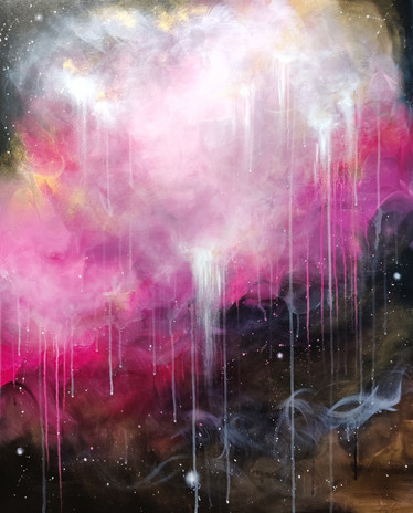 Abstrakti maalaus 'love is everywhere' 81*100cm