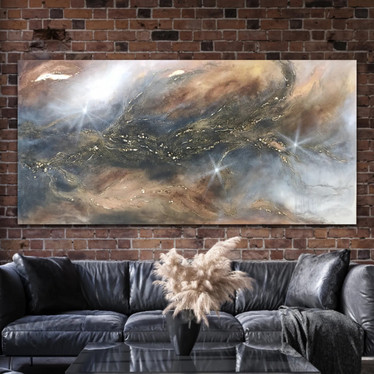 Abstrakti maalaus 'with the stars' 200*100cm