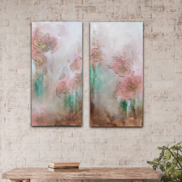 Taidemaalaus 'pretty pretty flower' 40*80cm I