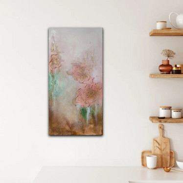 Taidemaalaus 'pretty pretty flower' 40*80cm I