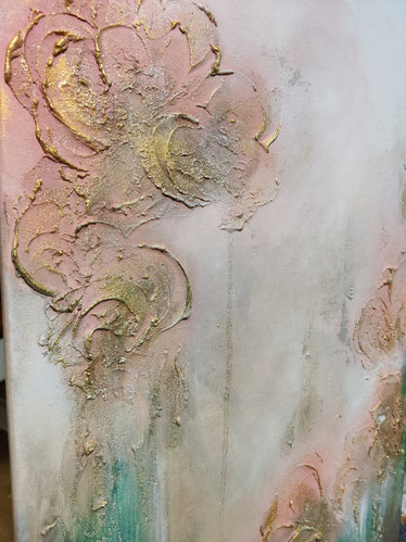 Taidemaalaus 'pretty pretty flower' 40*80cm *2