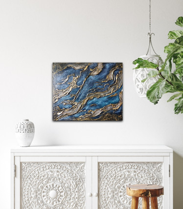 'The golden stream of life' 55*46cm