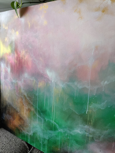 Abstrakti maalaus 'summer dream' 116*89cm
