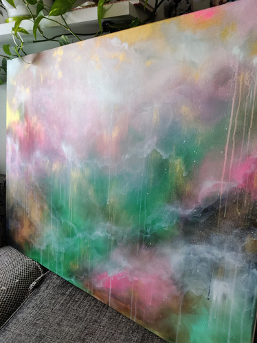 Abstrakti maalaus 'summer dream' 116*89cm