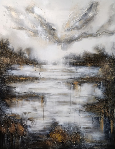 Maalaus 'kaukana kaikesta' 89*116cm