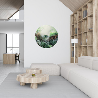 Pyöreä maalaus 'healing Power'' 80*80cm