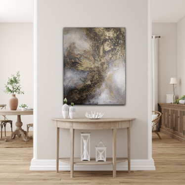 Abstrakti maalaus 'suojelen sinua kaikelta' 73*92cm