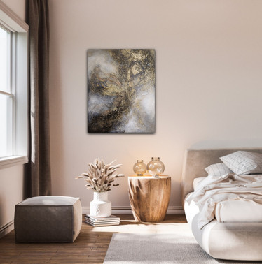 Abstrakti maalaus 'suojelen sinua kaikelta' 73*92cm